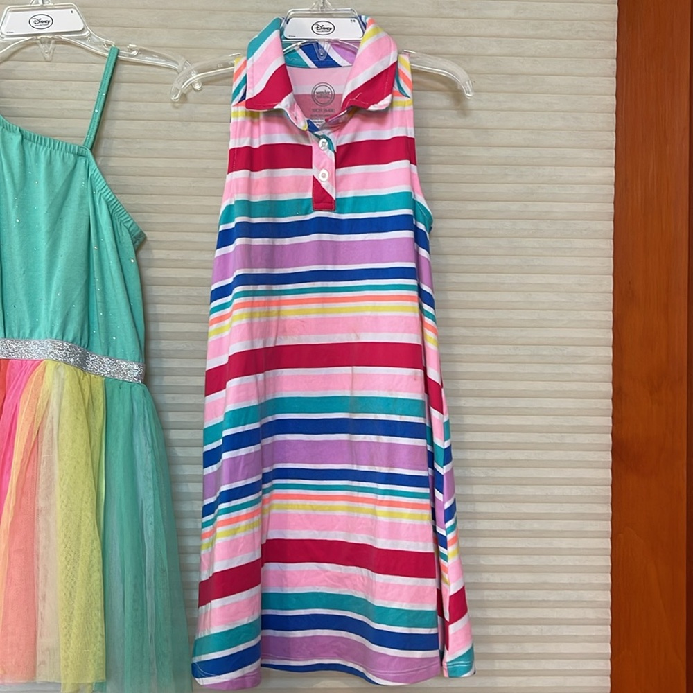 Bundle of four child outfits 3 dresses 1 romper size 4T-5 - Picture 5 of 15